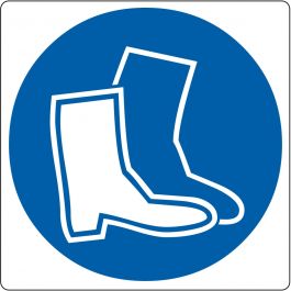 Floor pictogram for “Safety Footwear Required”