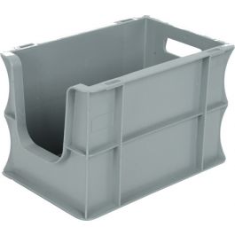 Straight-wall container Eurobox 200x300x200 mm with open front