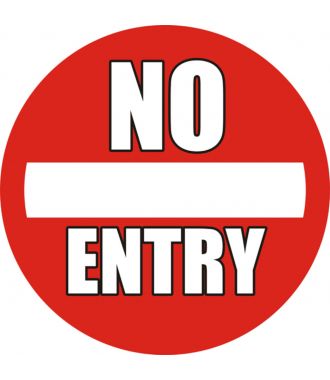 Anti-slip floor pictogram: “No Entry"