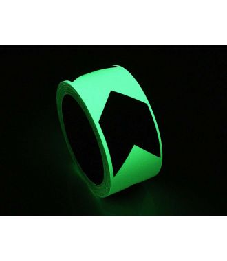 Glow-in-the-dark directional tape