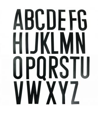 Self-adhesive letter set (alphabet)