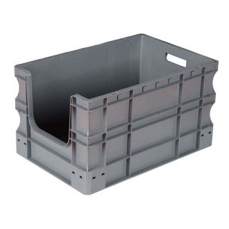 Straight-wall container Eurobox 400x600x330 mm with front opening